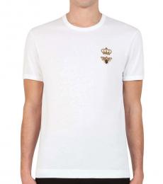 White Crown Embroidered T-Shirt