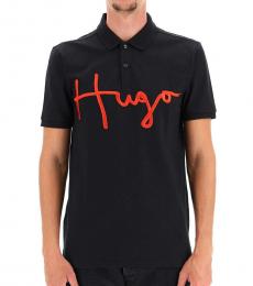 Hugo Boss Black Embroidered Logo Polo