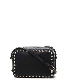 Valentino Garavani Black Rockstud Mini Crossbody Bag