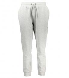 Cavalli Class Grey Embroidered Logo Pant