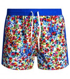 Dsquared2 Blue Printed Swim Shorts
