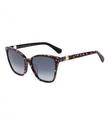 Kate Spade Black Heart Pattern Cat Eye Sunglasses