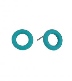 Marc Jacobs Green Donut Stud Earrings