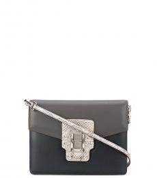 Dolce & Gabbana Grey Solid Small Crossbody Bag