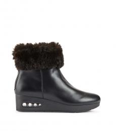 Black Smooth Abri Ankle Boots