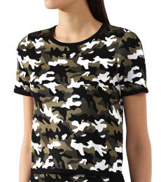 Michael Kors Black Camouflage Jacquard T-Shirt