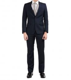 Versace Collection Navy Blue Two Button Suit