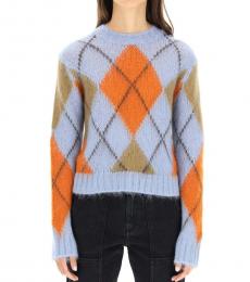 Multicolor Print Knitted Sweater