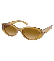 Coach Mustard Oval Logo Sunglasses