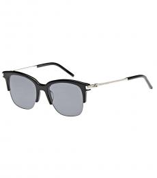Marc Jacobs Black-Palladium Square Sunglasses