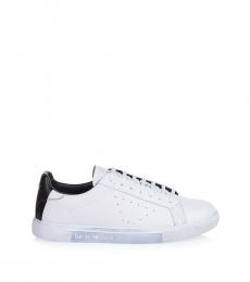Emporio Armani White Low Top Sneakers