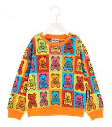 Moschino Little Girls Multi Color All Over Sweatshirts