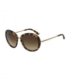 Giorgio Armani Tortoise & Gold Gradient Sunglasses