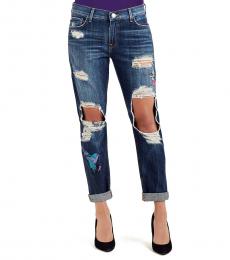 True Religion Blue Cameron Boyfriend Jeans