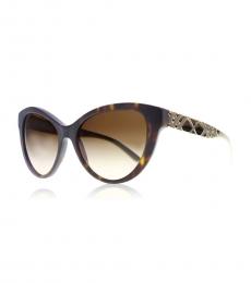 Havana Brown Plaid Sunglasses
