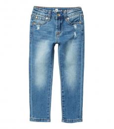 7 For All Mankind Little Girls Barrier Reef Skinny Stretch Jeans