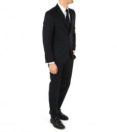 Ermenegildo Zegna Black Wool Single Breasted Suit