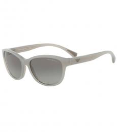 Opal Grey Oval Sunglasses