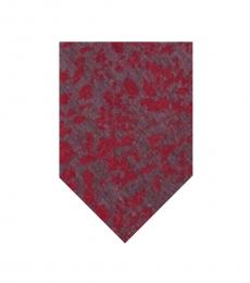 Calvin Klein Charcoal Red Molten Botanic Classic Tie