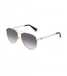 Marc Jacobs Silver-Grey Aviator Modish Sunglasses