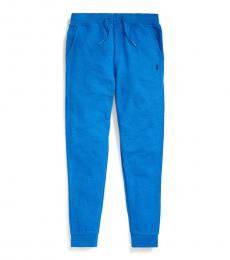 Ralph Lauren Boys Dockside Blue Heather Mesh Jogger Pants