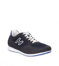Blue Logo Classic Sneakers