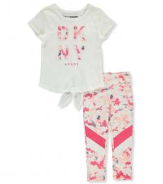 DKNY 2 Piece Top/Legging Set (Little Girls)