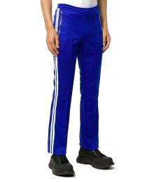 Blue Slim Fit Piping Pants