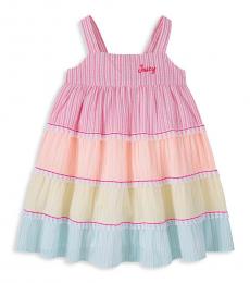 Juicy Couture Little Girls Multicolor Striped Cotton Dress