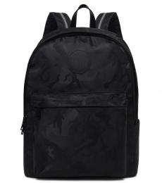 Black Camo Large Backpack