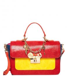 Betsey Johnson Red Charmed Small Satchel
