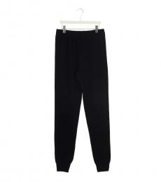 Balmain Boys Black Embossed Logo Wool Joggers