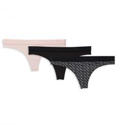 Calvin Klein Multicolor 3-Pack Stretch Thongs