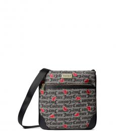 Juicy Couture Black Valentines Day Medium Crossbody Bag