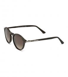Tod's Dark Brown Roviex Round Sunglasses