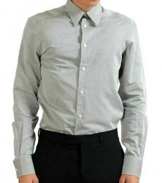 Versace Collection Grey Geometric Print Regular Fit Shirt