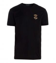 Black Crown Embroidered T-Shirt