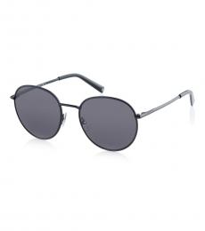 Givenchy Black Round Pilot Sunglasses