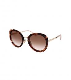 Prada Dark Brown Round Sunglasses