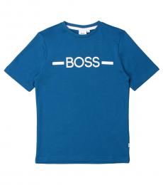 Baby Boys Royal Blue Logo T-Shirt