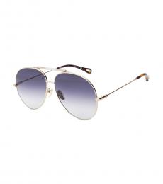 Chloe Light Purple Pilot Sunglasses