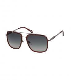 Just Cavalli Brown Square Sunglasses