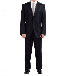 Versace Collection Grey Wool Silk Two Button Suit