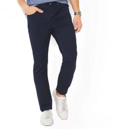 Michael Kors Midnight Slim-Fit Cotton-Twill Pants