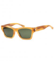 Tory Burch Mustard Green Pillow Sunglasses