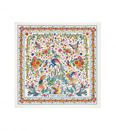 Tory Burch Multi Printed Silk Square Scarf