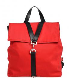 Valentino Garavani Red Strap Medium Backpack