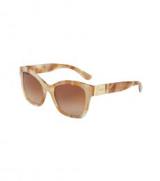 Dolce & Gabbana Pearl Havana Gradient Sunglasses