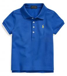Ralph Lauren Little Girls Cruise Royal Mesh Polo