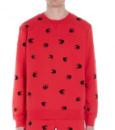 McQ Alexander McQueen Red Swallow degradè sweatshirt